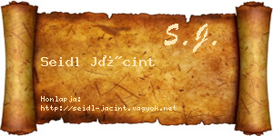 Seidl Jácint névjegykártya